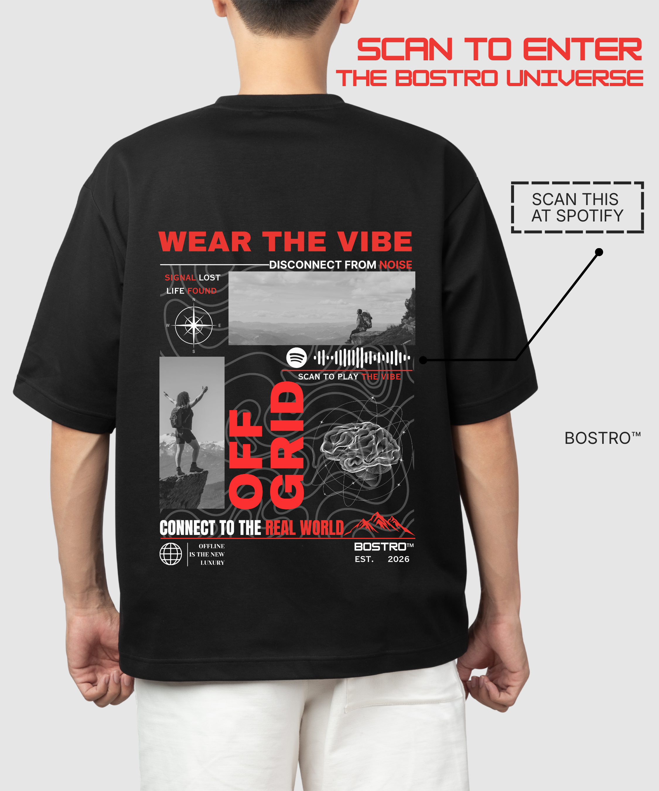 WEAR THE VIBE – Premium Oversized T-Shirt