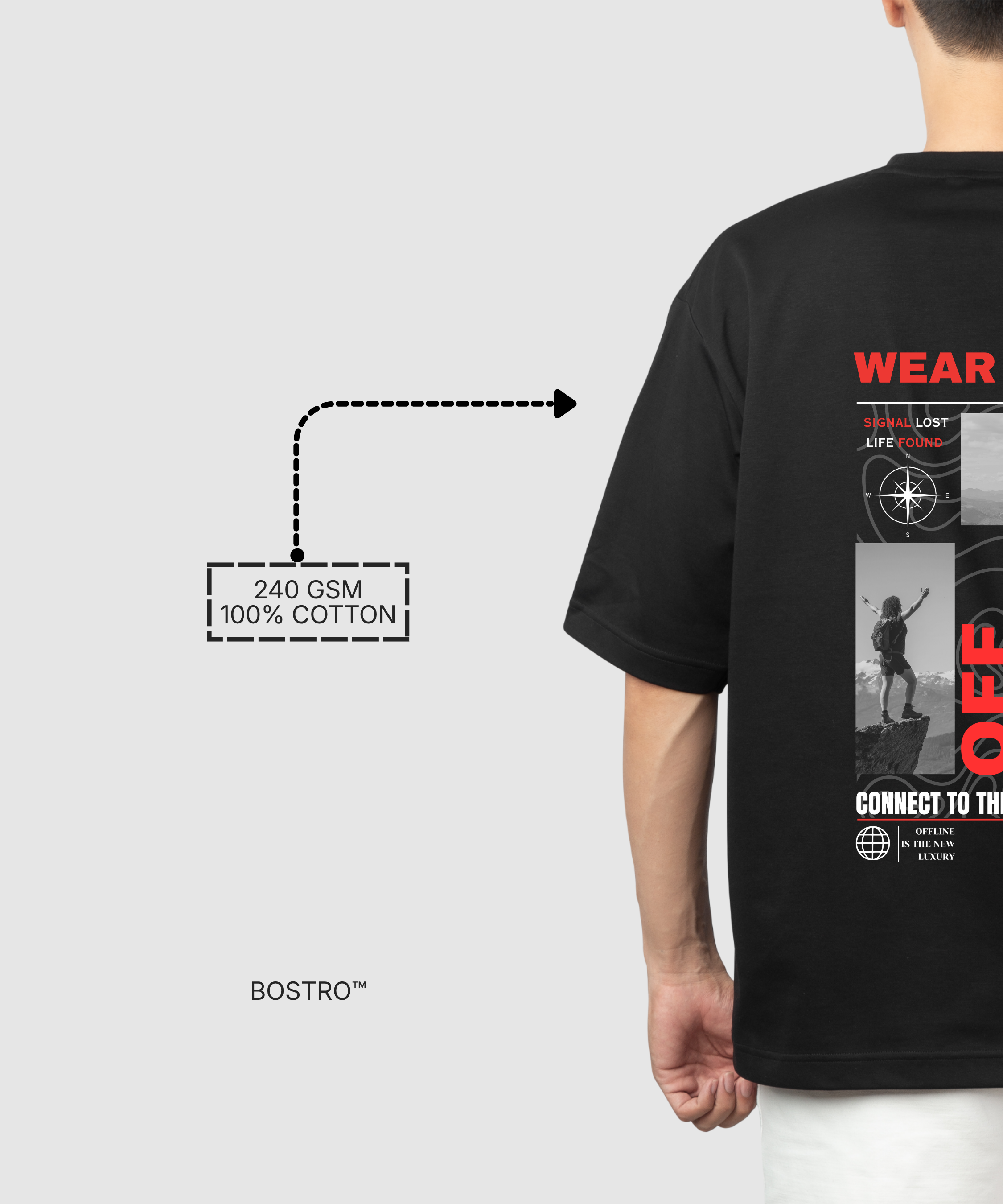 WEAR THE VIBE – Premium Oversized T-Shirt